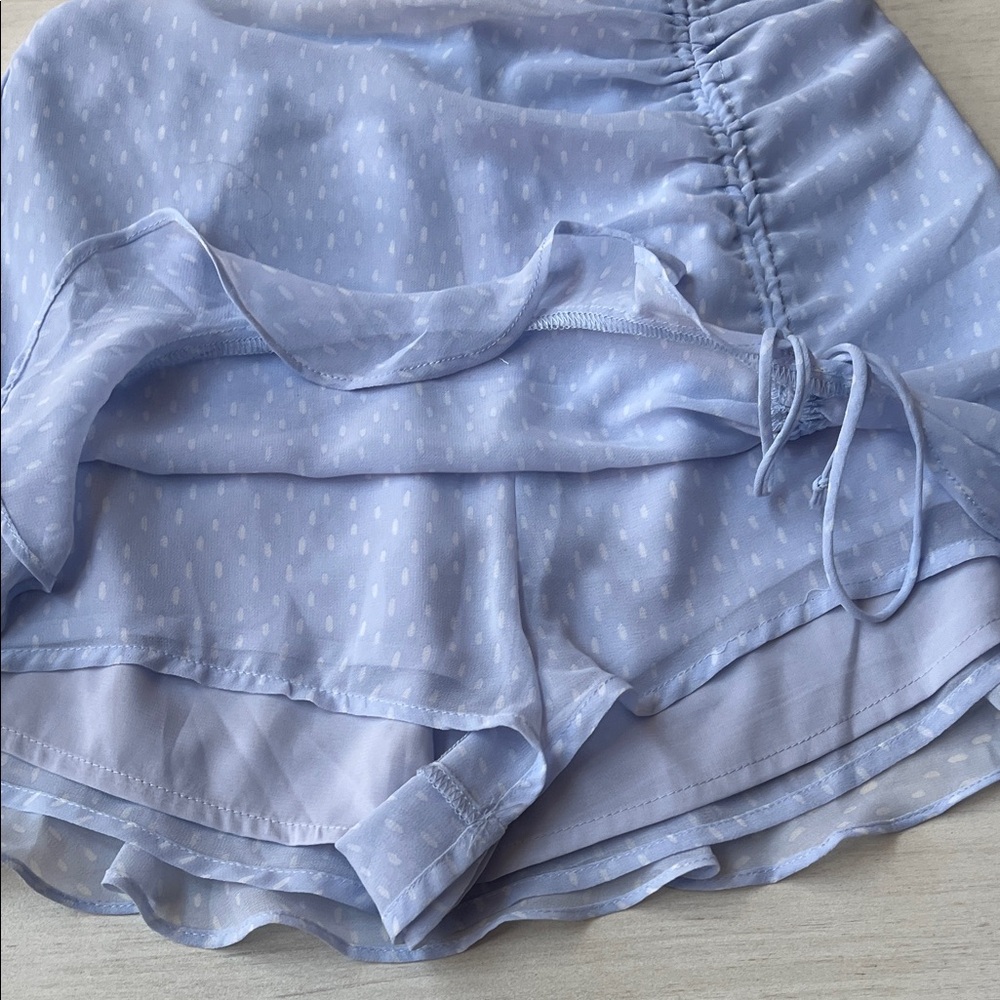 Rouched Ruffle Mini Skort - Picture 6 of 7
